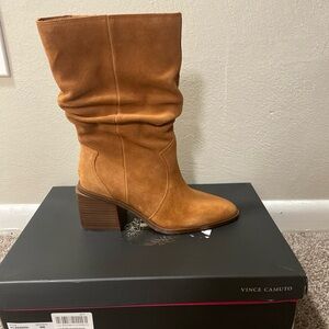 Vince Camuto Tan Heeled Boots
